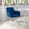 Armen Living Noah Dining Room Accent Chair in Blue Velvet and Brushed Stainless Steel Finish LCNHCHBLU - alternate 6